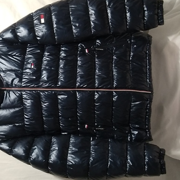 SALE! NWOT Tommy Hilfiger Sherpa Lined Hood Mens Puffer Coat Sz.L - Picture 3 of 15